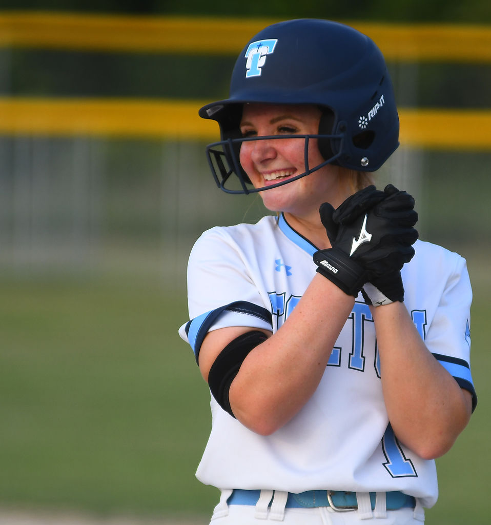 Allison Widmer cheers for herself